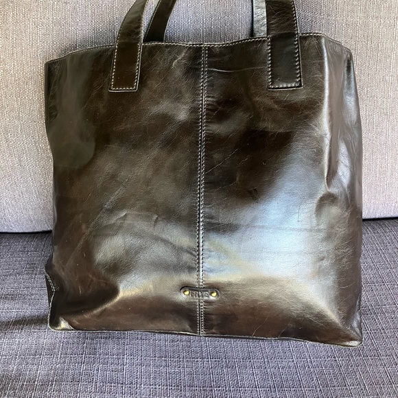 RARE Frye skull tote bag - vintage brown - Picture 8 of 11